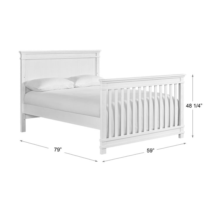 Stirling Weathered White Full Bed Conversion Rails (Crib Sold Separately)