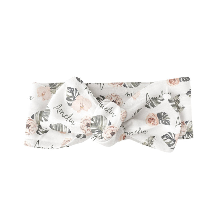 Sugar + Maple Bow  - Tropical Floral