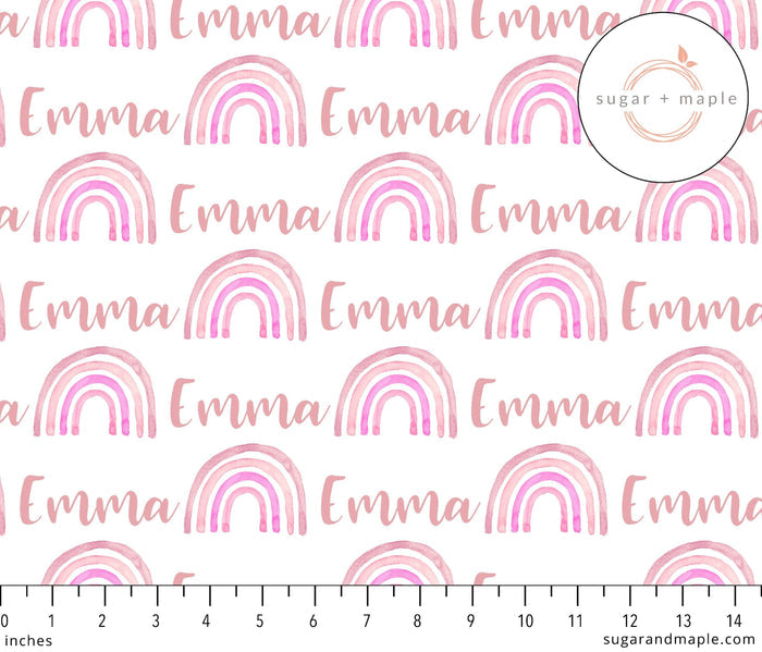 Sugar + Maple Large Blanket & Hat Set - Rainbow Pink