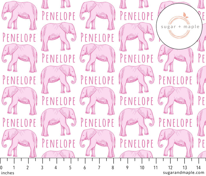 Sugar + Maple Large Stretchy Blanket - Elephant Pink