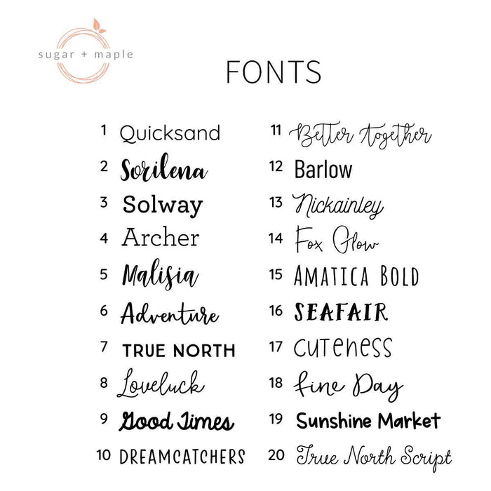 Sugar + Maple Large Stretchy Blanket - Repeating Name
