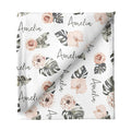 Sugar + Maple Large Stretchy Blanket - Tropical Floral