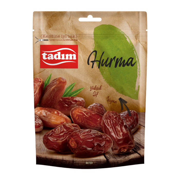 Enjoy the naturally sweet and chewy taste of Tadim Date Fruit, a wholesome Turkish snack packed with