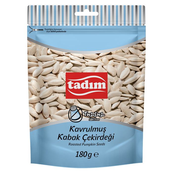 Tadım Unsalted Pumpkin Seeds (Tuzsuz Kabak Çekirdeği) 180 G