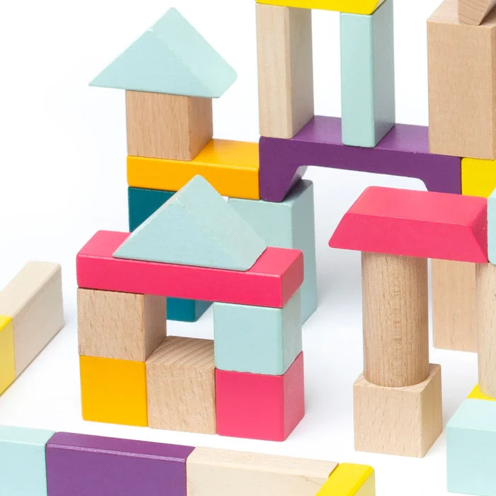Toysmith Cubika Wooden Blocks Construction Kit