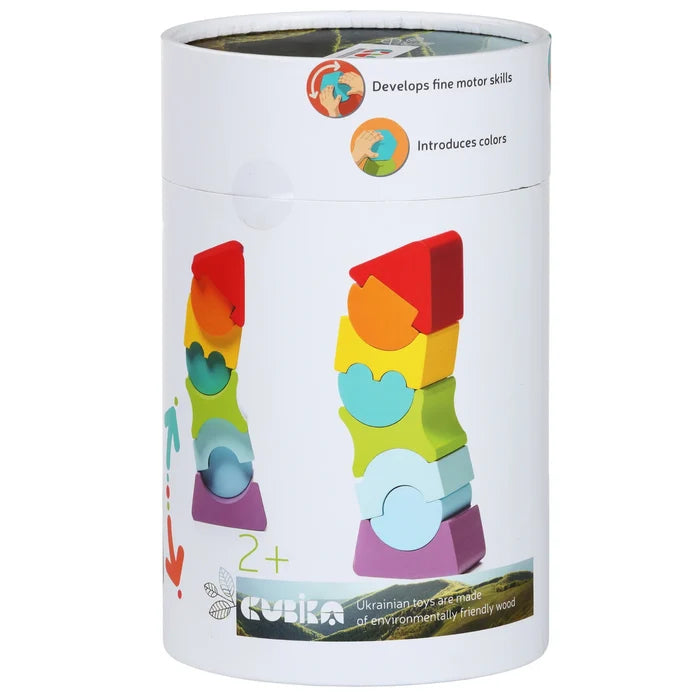Toysmith Cubika Wooden Flexible Tower