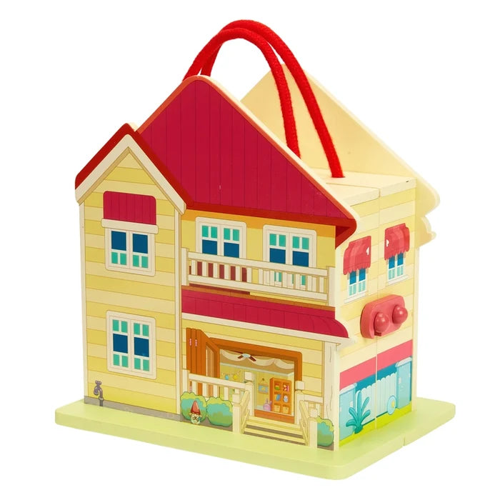 Toysmith Moose Toys Bluey Wooden Carry Along House