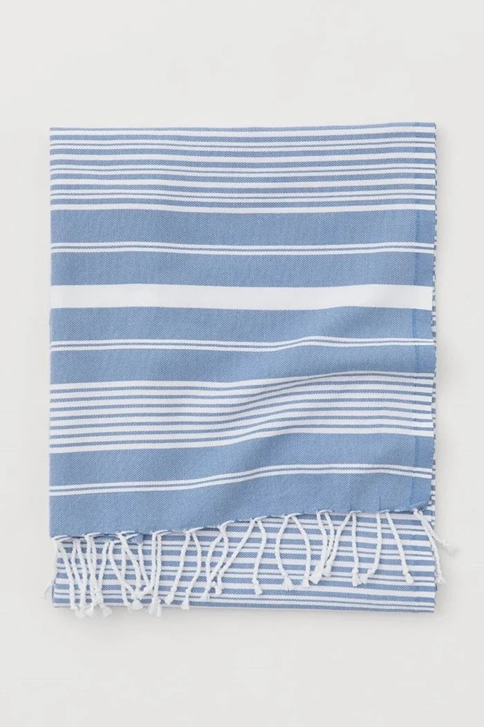 Peshtemal 100% Cotton Bath Towel Navy Blue