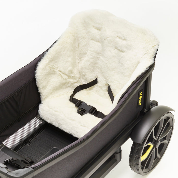 Veer Cruiser Shearling Seat Cover - White