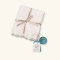 Viverano Organics Organic Classic Pointelle Knit Baby Blanket - Dove White