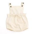 Viverano Organics Organic Cotton Milan Pastel Bobble Sweater Knit Baby Romper - Cream