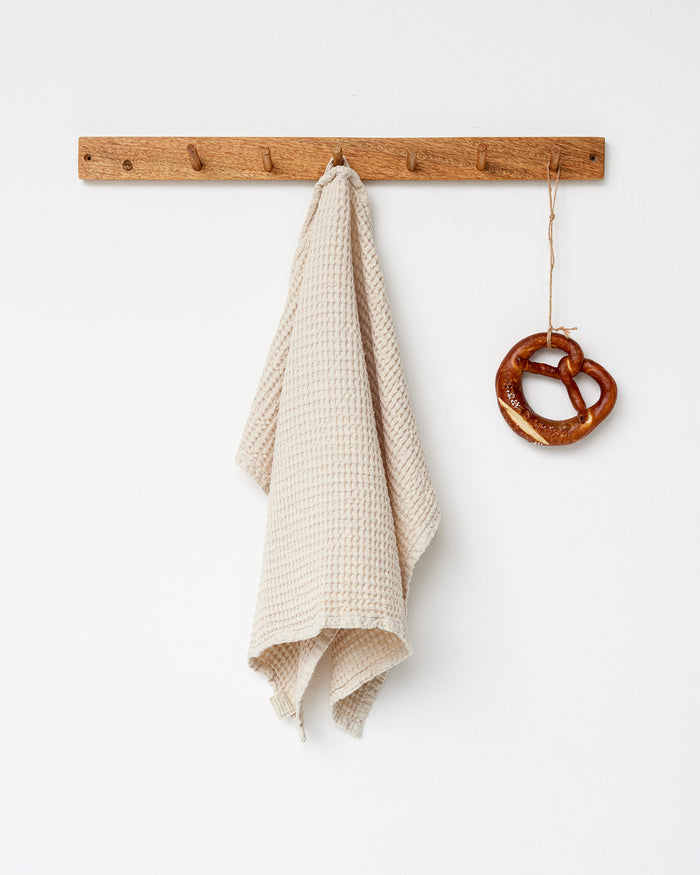 Waffle hand Towel in Vanilla