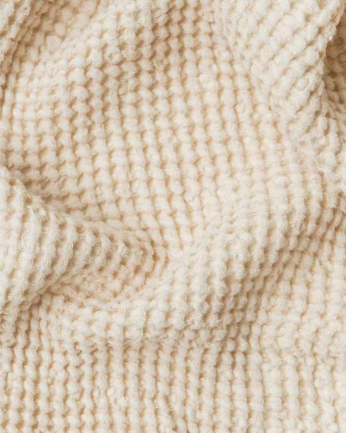 Waffle hand Towel in Vanilla | MagicLinen