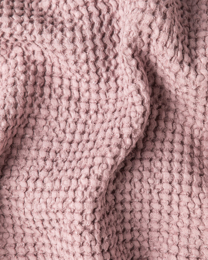 Waffle hand Towel in Woodrose - MagicLinen