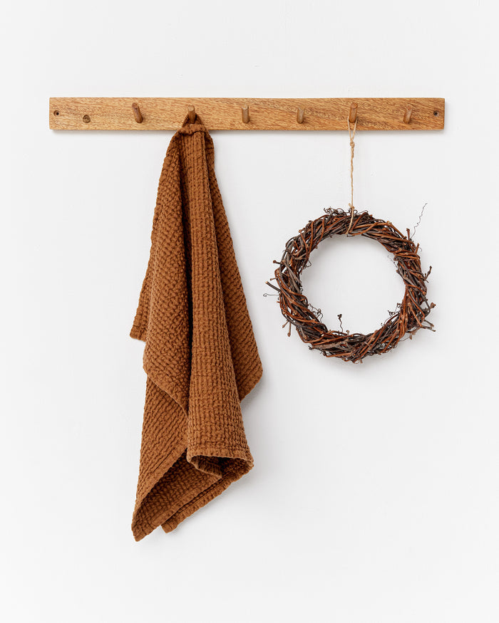 Waffle Kitchen Towel in Cinnamon