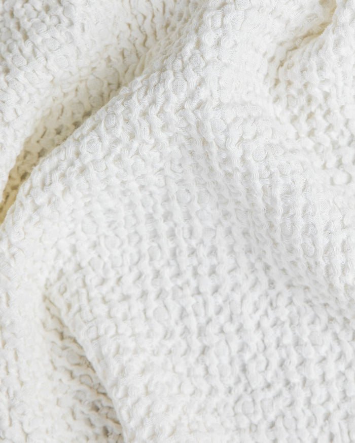 Waffle hand Towel in White - MagicLinen