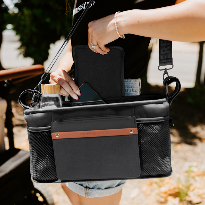 WonderFold Parent Console with Insulated Cup Holders