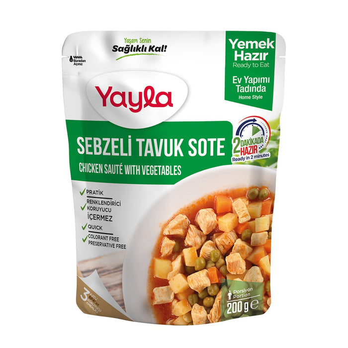 Yayla Chicken Saute with Vegetables (Sebzeli Tavuk Sote) 200 G