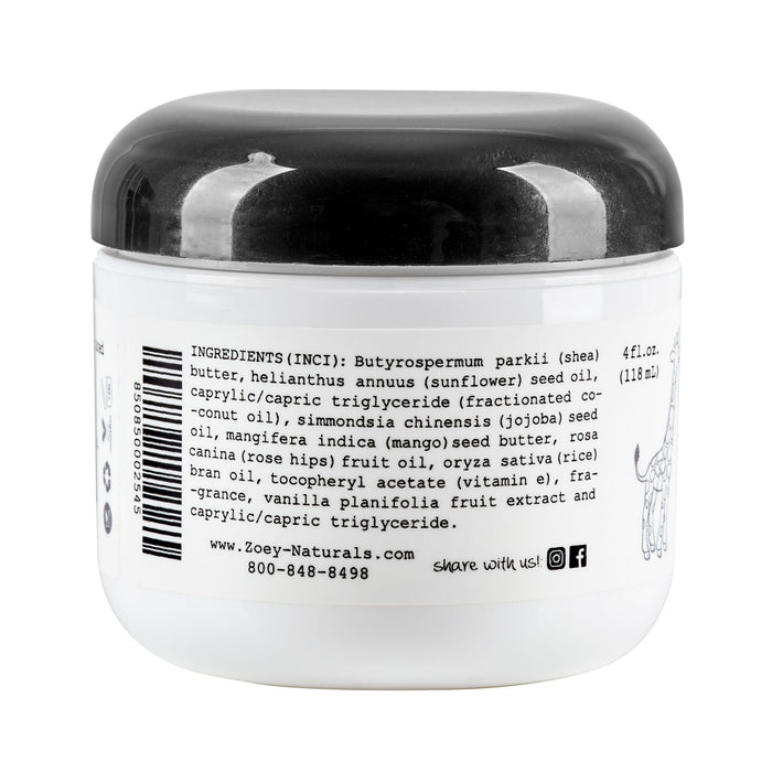 Zoey Naturals Body Butter - 4 fl oz - Vanilla + Grapefruit