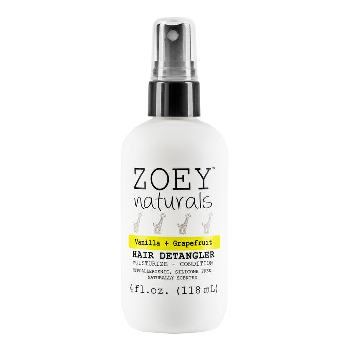 Zoey Naturals Hair Detangler - 4 fl oz - Vanilla + Grapefruit