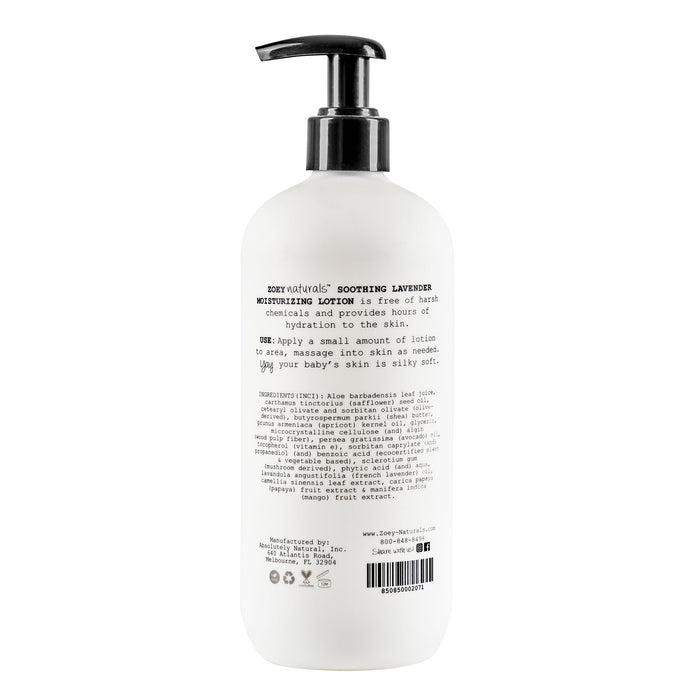 Zoey Naturals Moisturizing Lotion - 17 fl oz - Soothing Lavender
