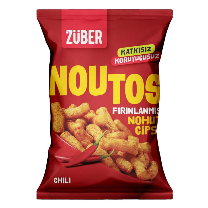 Züber Noutos Baked Chickpea Chips Chili (Fırınlanmış Nohut Cipsi Chili) 1.9 oz (55 G)