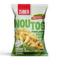 Discover a unique snacking experience with Zuber Noutos Yogurt and Seasonal Greens Chips.